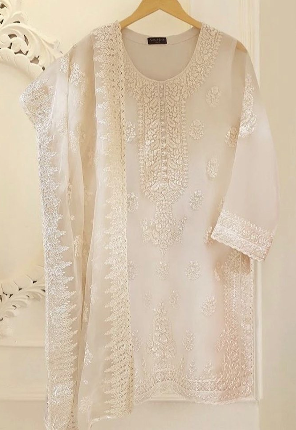 OFF WHITE ORGANZA 4PC | GL-20 – GULELALA DRESSES